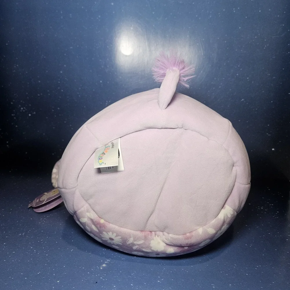 Squishmallows Delzi The Donkey Easter Basket Plush Collectible, Purple / Floral